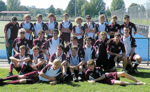 The Grafton under-17 hockey side. The Grafton under-17 hockey side.